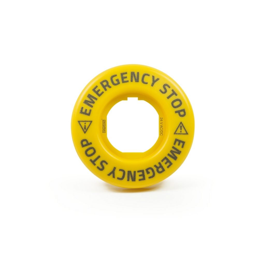 Aksesuar 24V AC/DC Flash Yanar (EMERGENCY-EMERGENCY) Baskılı LED'li Etiket