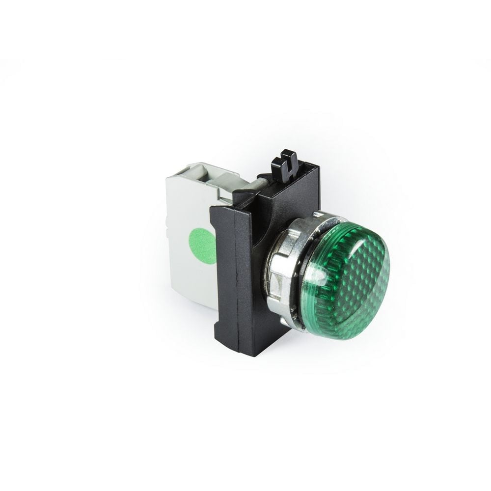 CM Serisi Metal LED li 12-30V AC/DC Yeşil 22 mm Sinyal