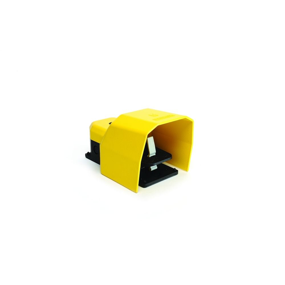 PDK Serisi Metal Korumalı 1NO+1NC Tekli Sarı Plastik Pedal