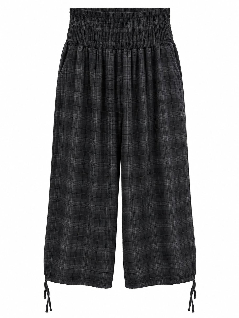 Beli Lastikli Ekose Pantolon 8762