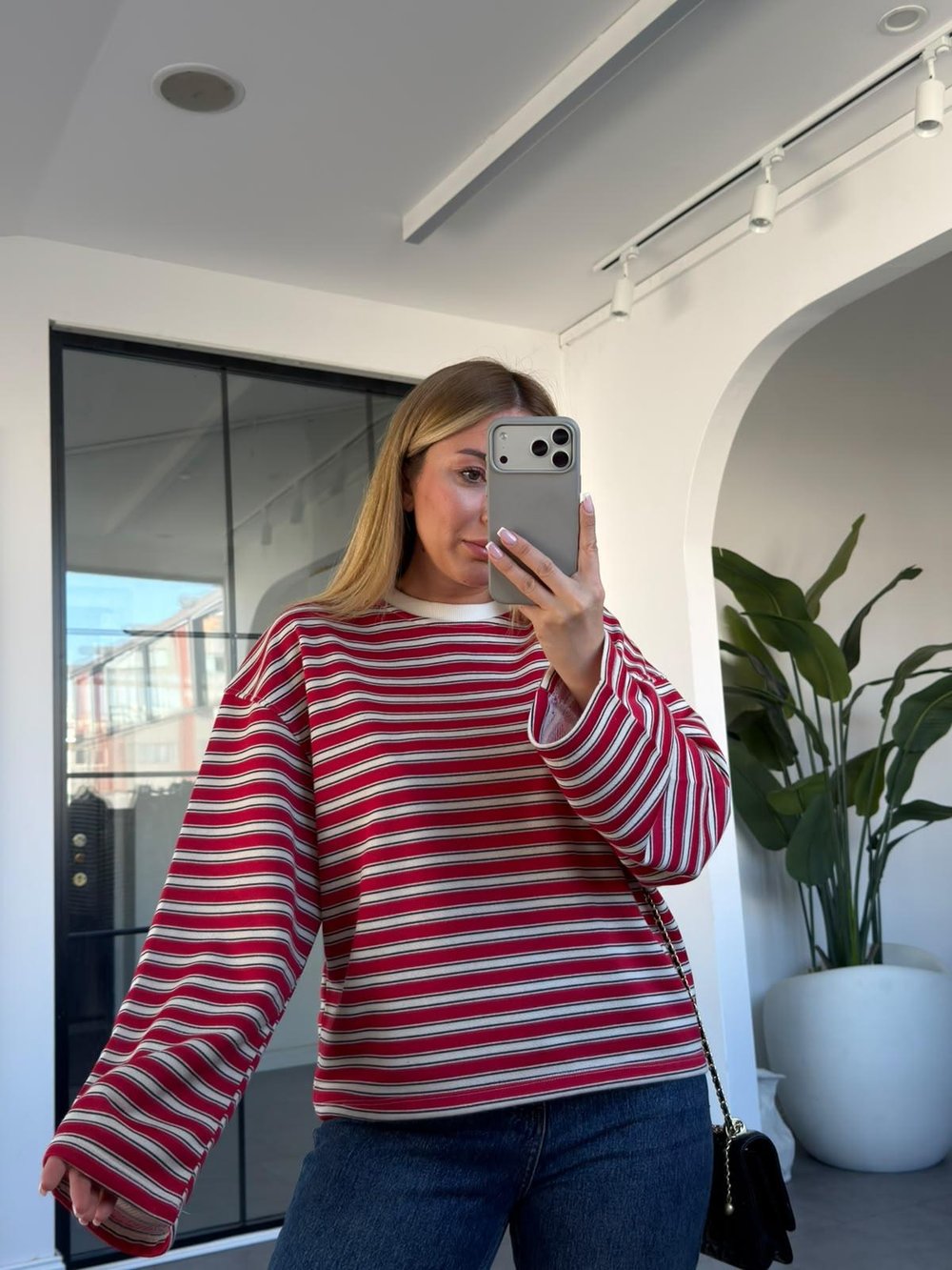 Çizgili Sweatshirt 12651
