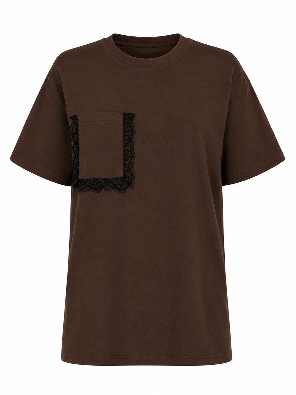 Cebi Güpür Detaylı T-shirt
