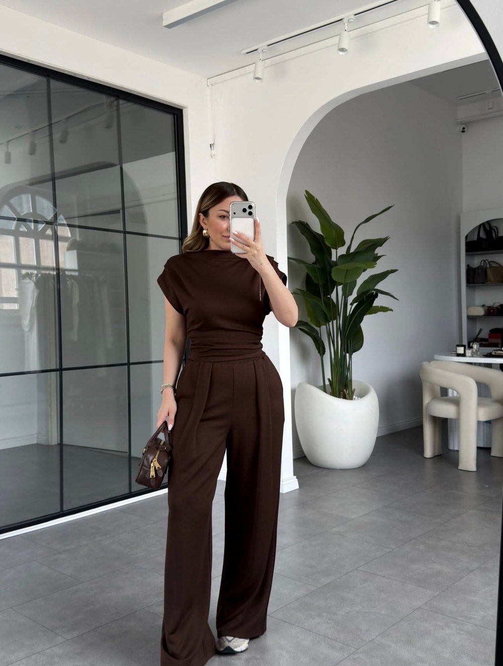 Modal Drape Detaylı Takım 23007