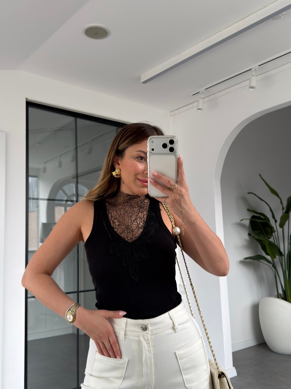 Dantelli Kaşkorse Bluz 23091