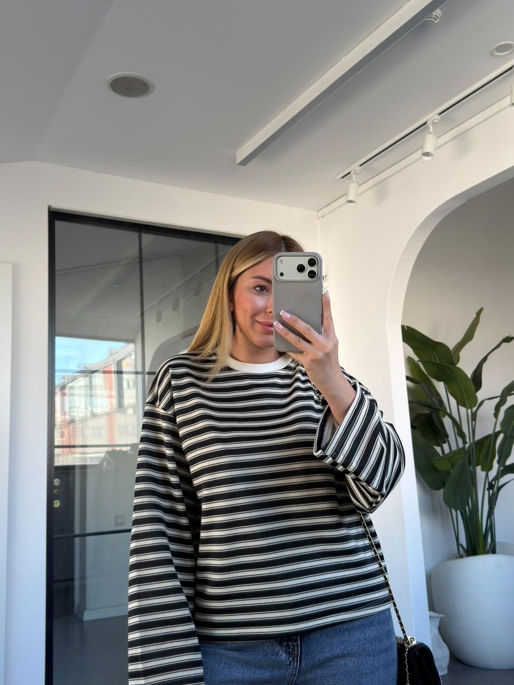 Çizgili Sweatshirt 12651