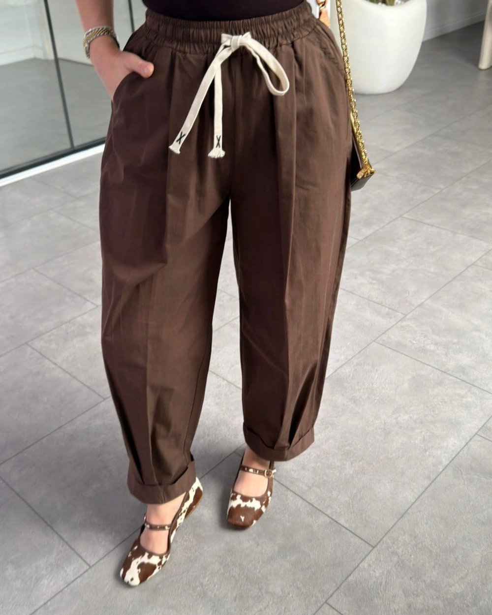 PAÇA KATLAMALI PANTOLON