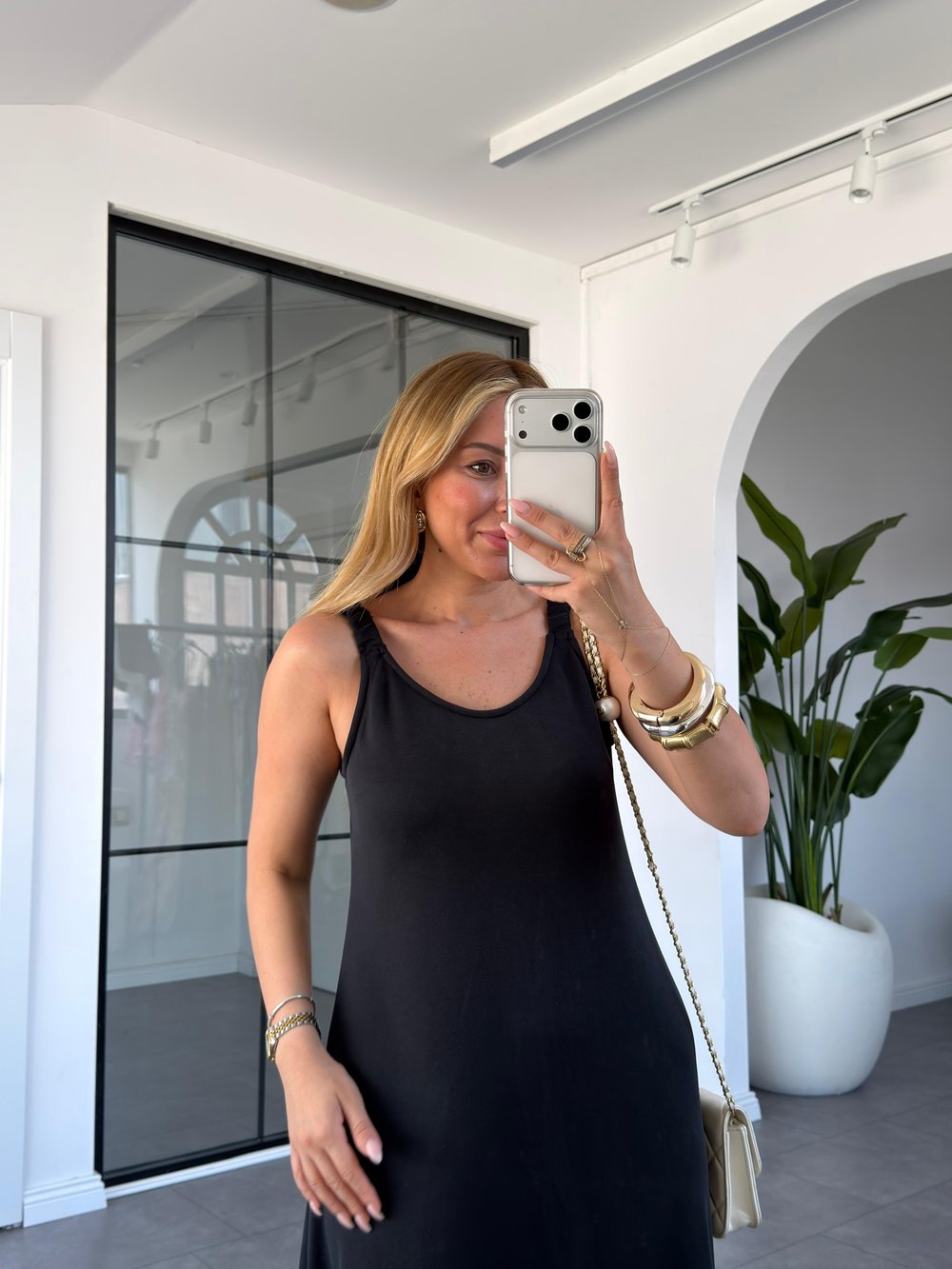 Lastik Askılı Pike Elbise 4196