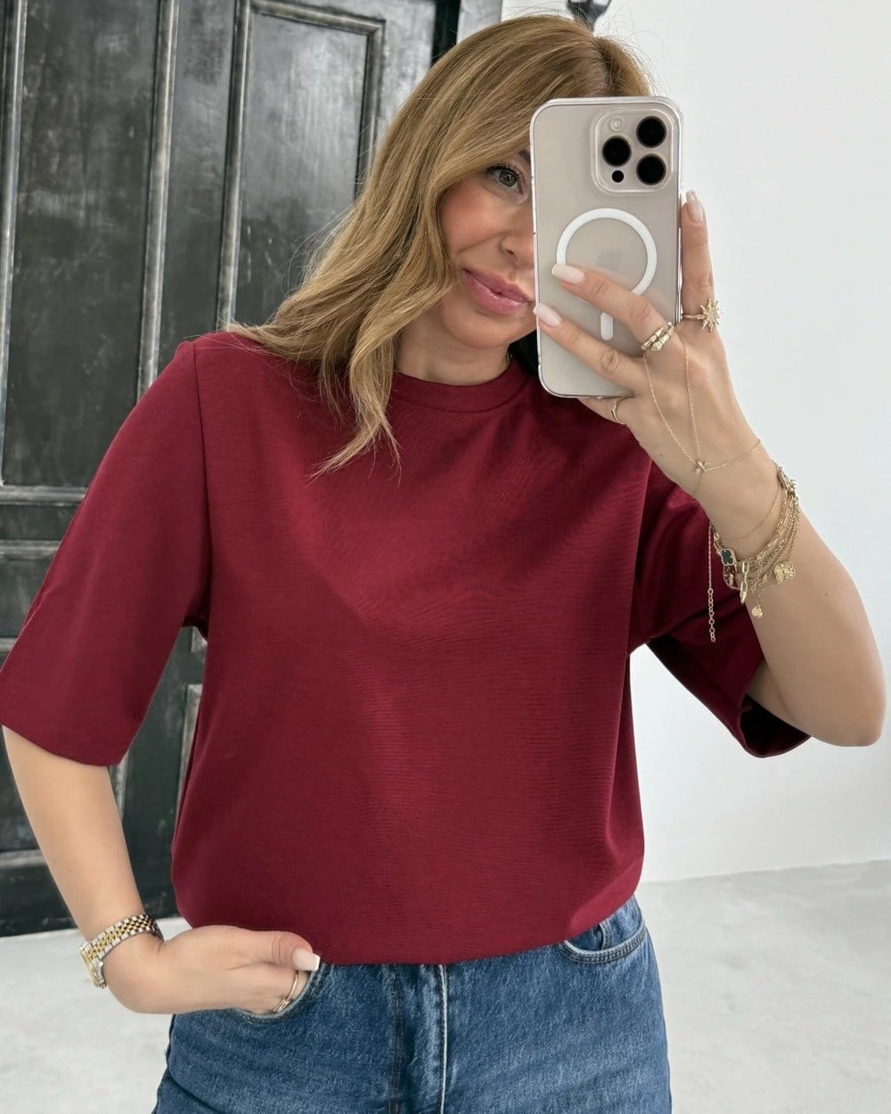 Vatkalı Massimo Marka Model T-shirt
