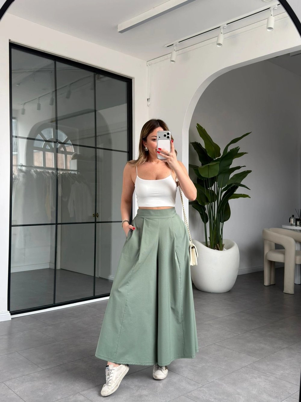 KÜF YEŞİLİ ETEK PANTOLON 30776