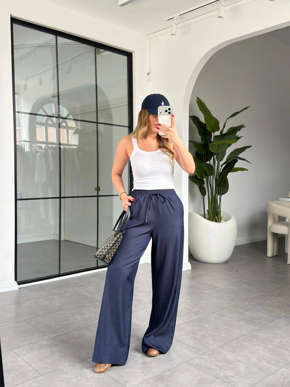 LACİVERT TENSEL PANTOLON