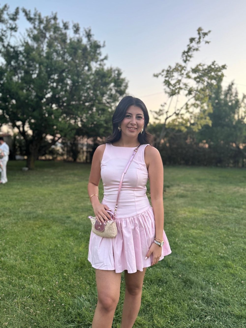 PEMBE BALON ETEKLİ ELBİSE