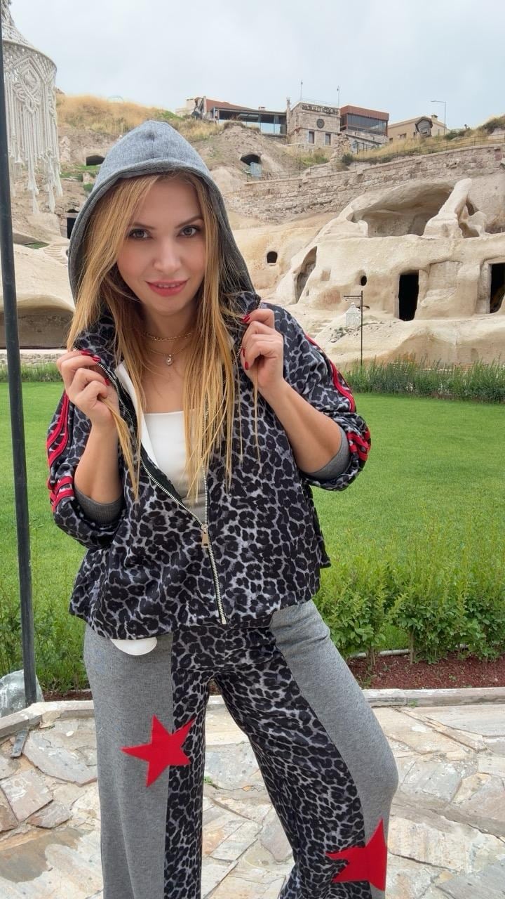 Leopar Desenli Yıldızlı Takım