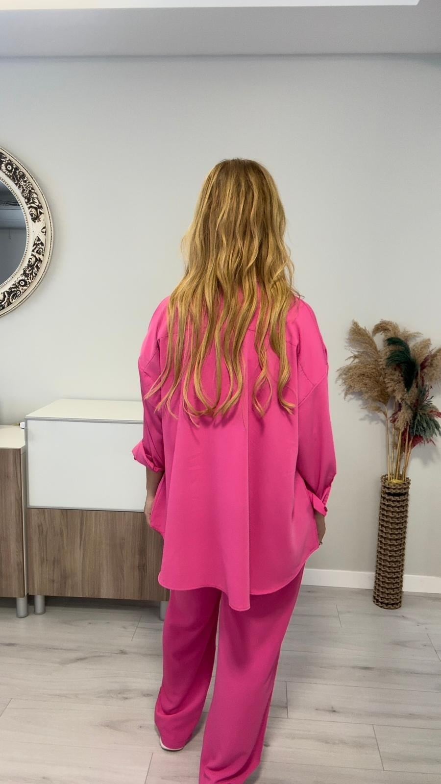 Pembe Saten Takım