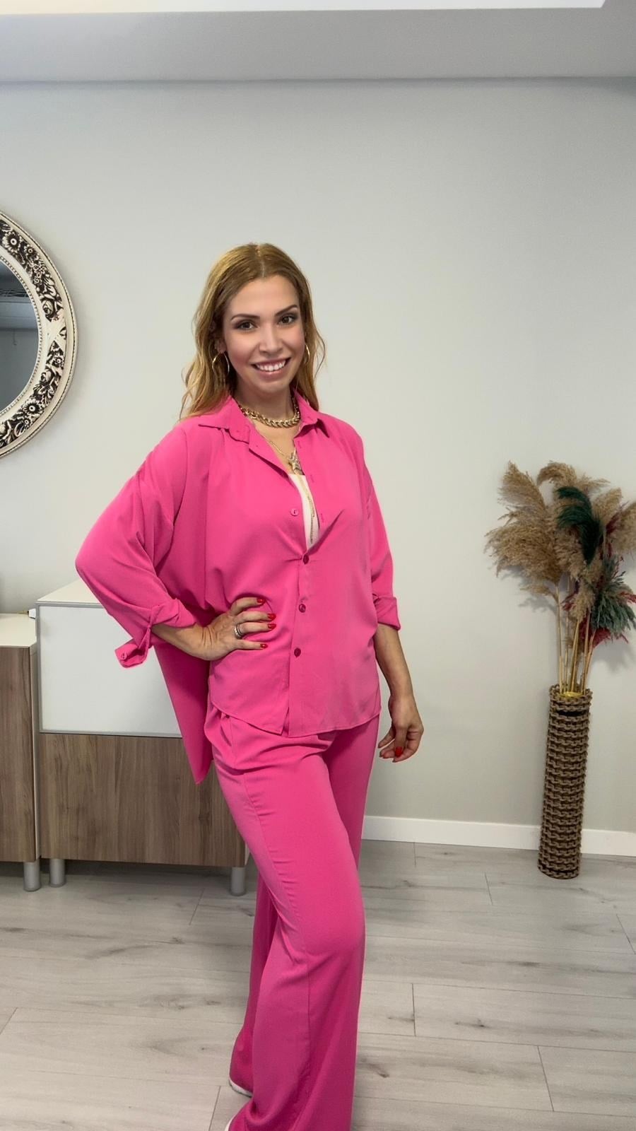 Pembe Saten Takım