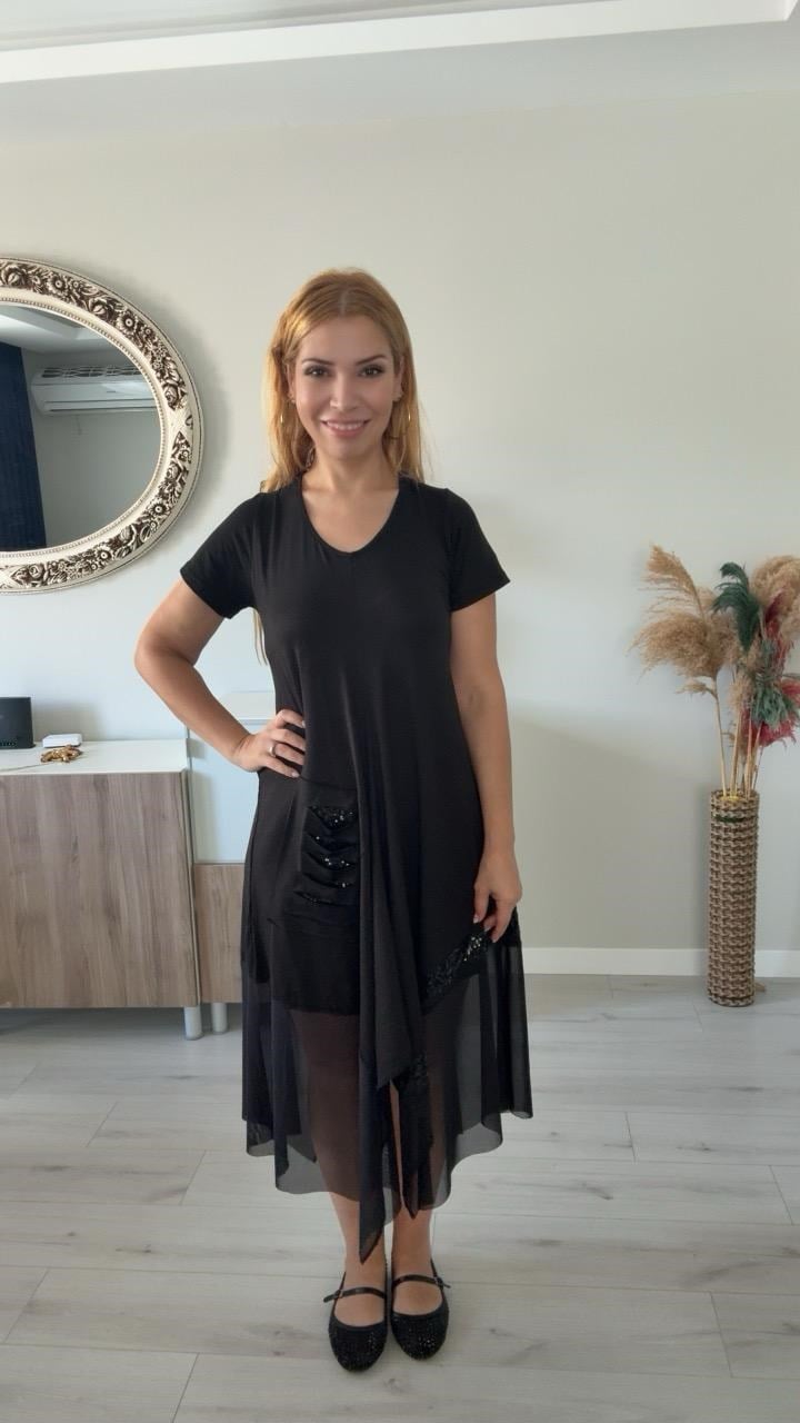 Tasarım Elbise Siyah