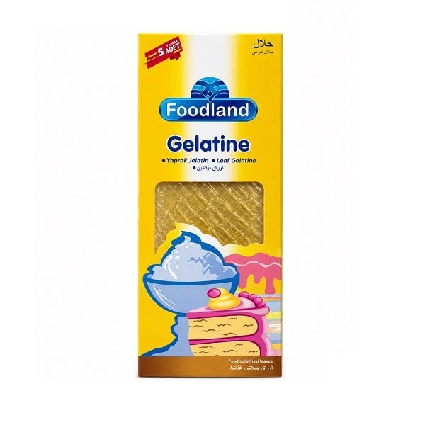 Foodland Yaprak Jelatin 5 li Paket
