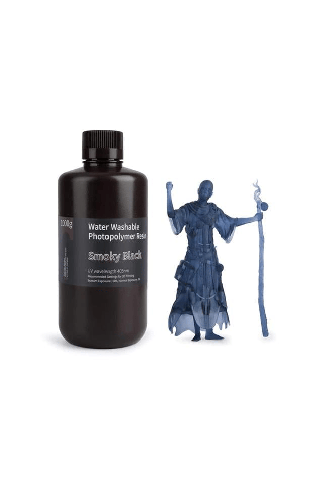 ELEGOO Suda Yıkanabilir Reçine Dumanlı Siyah - 1 Kg Reçine