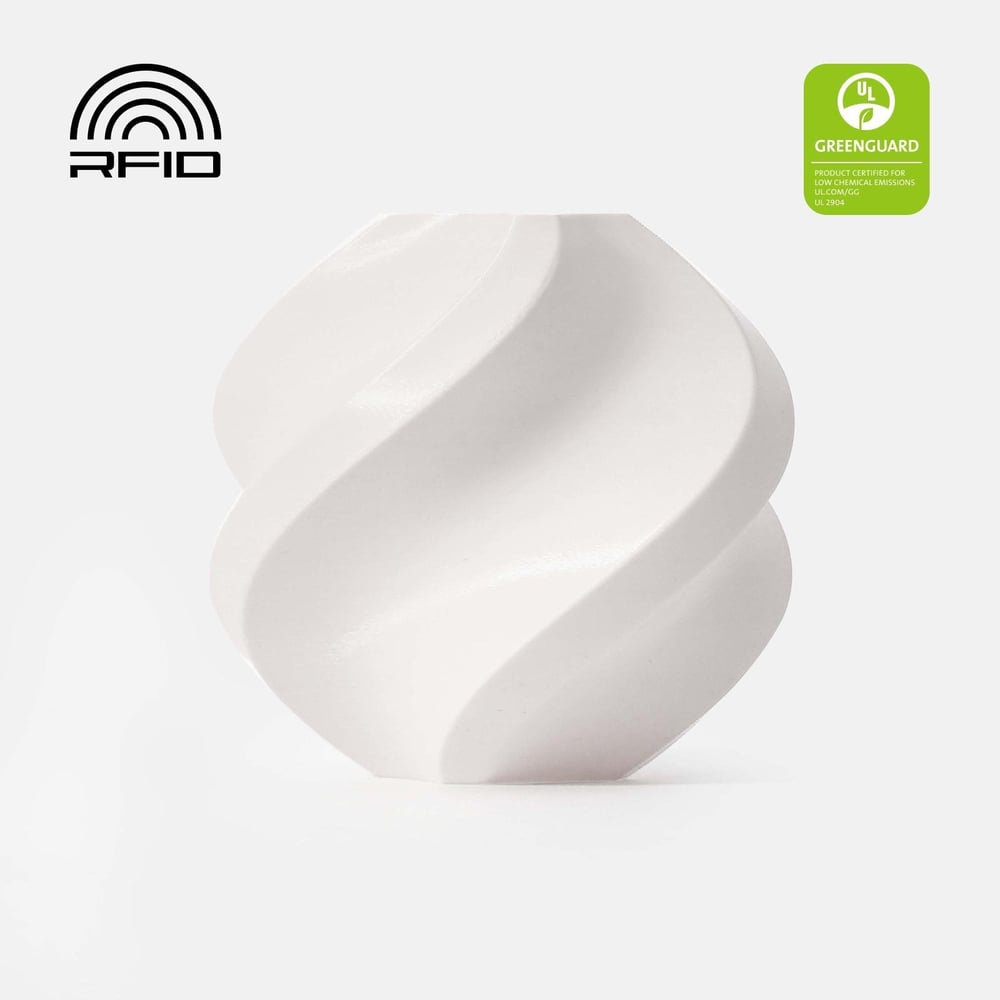 Bambu Lab PLA Basic Jade Beyaz Filament 1.75mm 1kg – Makaralı
