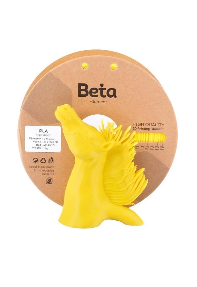 Beta PLA High-Speed Filament Cyber Yellow