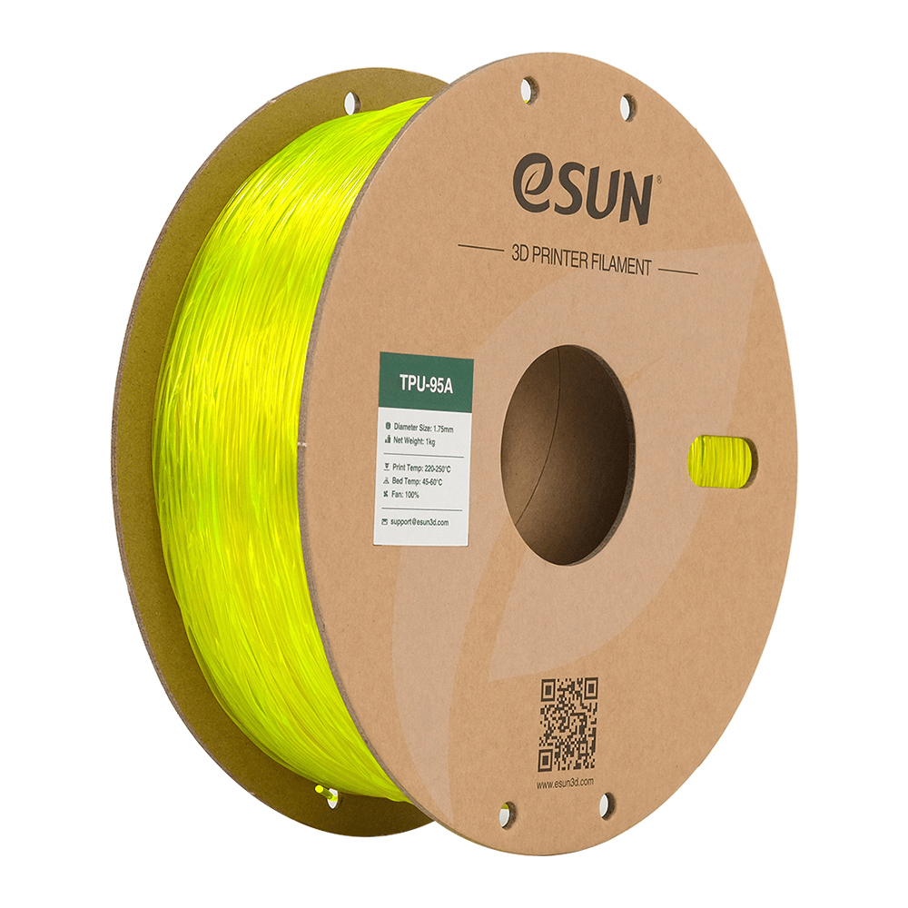 Esun TPU-95A Transparan Sarı Filament 1.75mm 1 Kg
