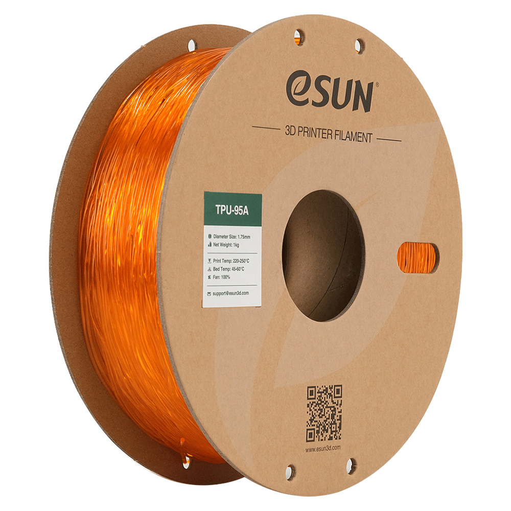 Esun TPU-95A Transparan Turuncu Filament 1.75mm 1 Kg