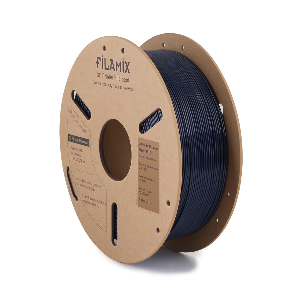 Filamix Hyper PETG Naval Blue Filament 1.75mm 1kg