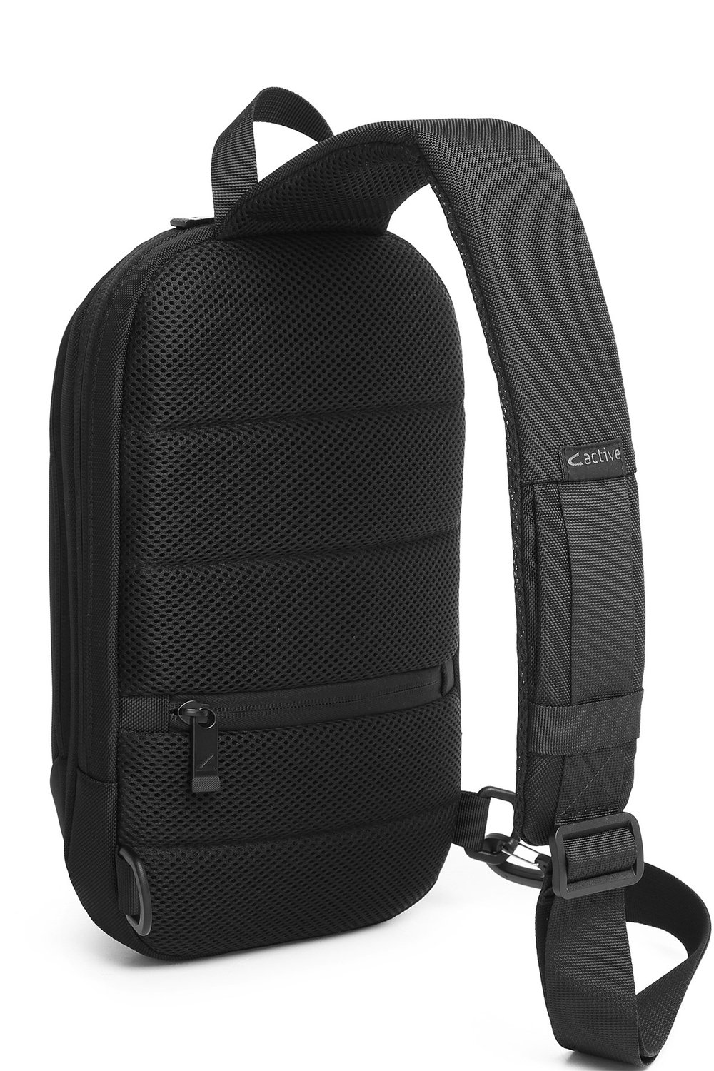 Çok Cepli Su Geçirmez Tek Askılı Body Bag Göğüs Ve Sırt Çantası Ctv8671 Siyah