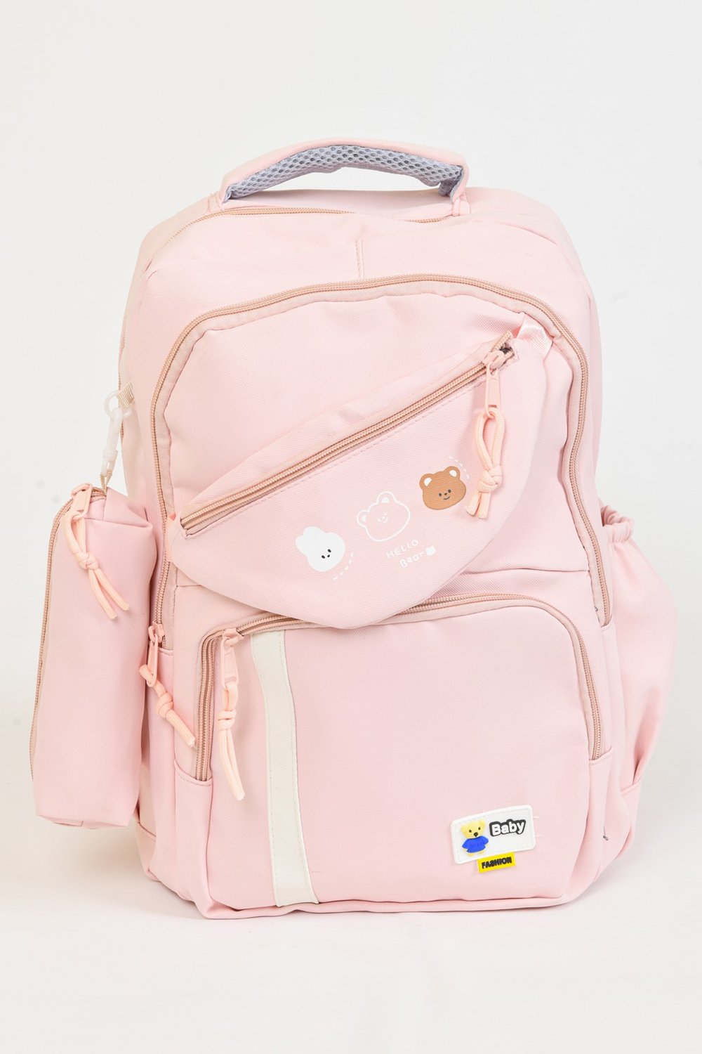 Küçük Çanta Detaylı Okul Çantası Açık Pembe