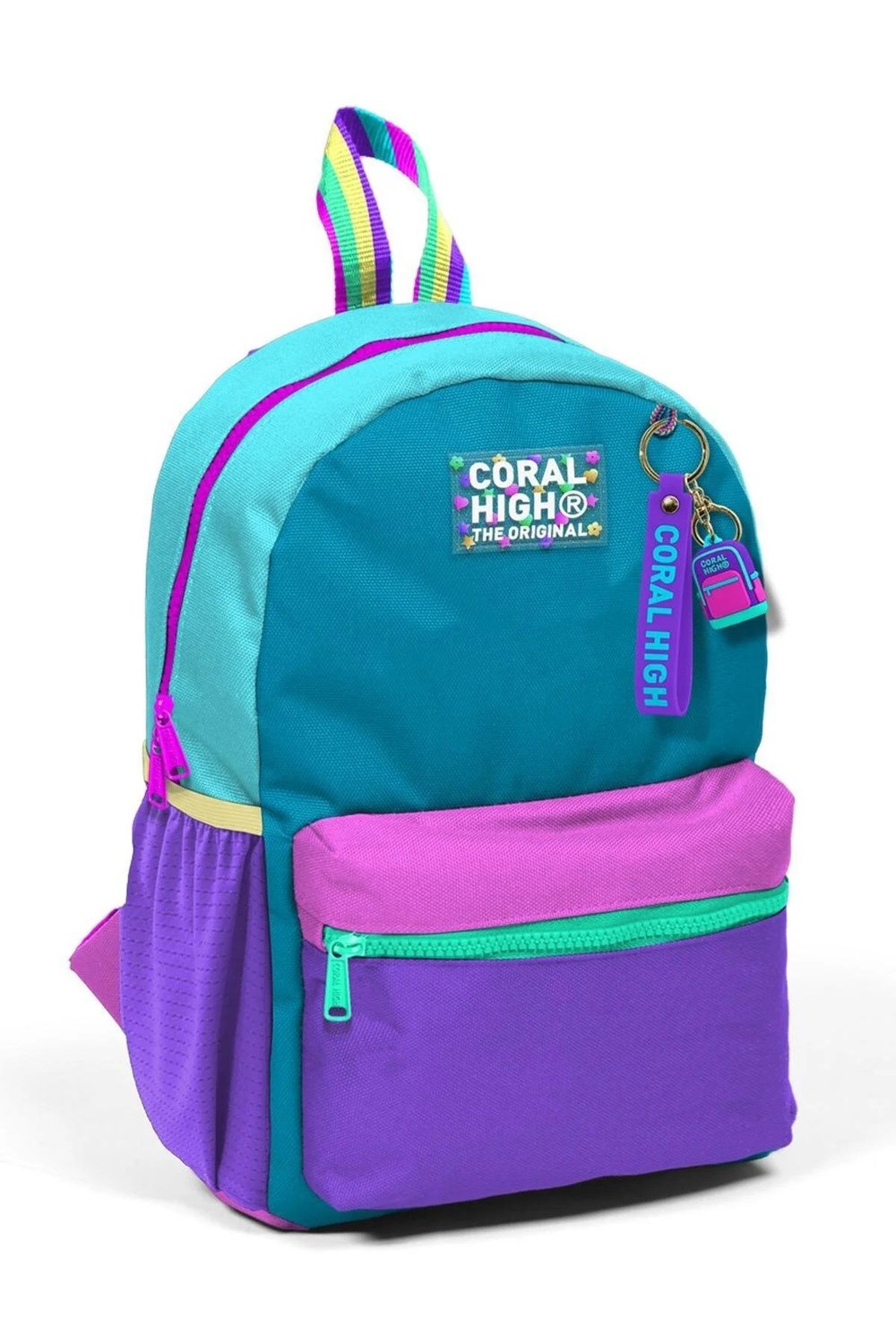 Minik Yuva Sırt Çantası Pembe Pastel Renkli İki Bölmeli 23559