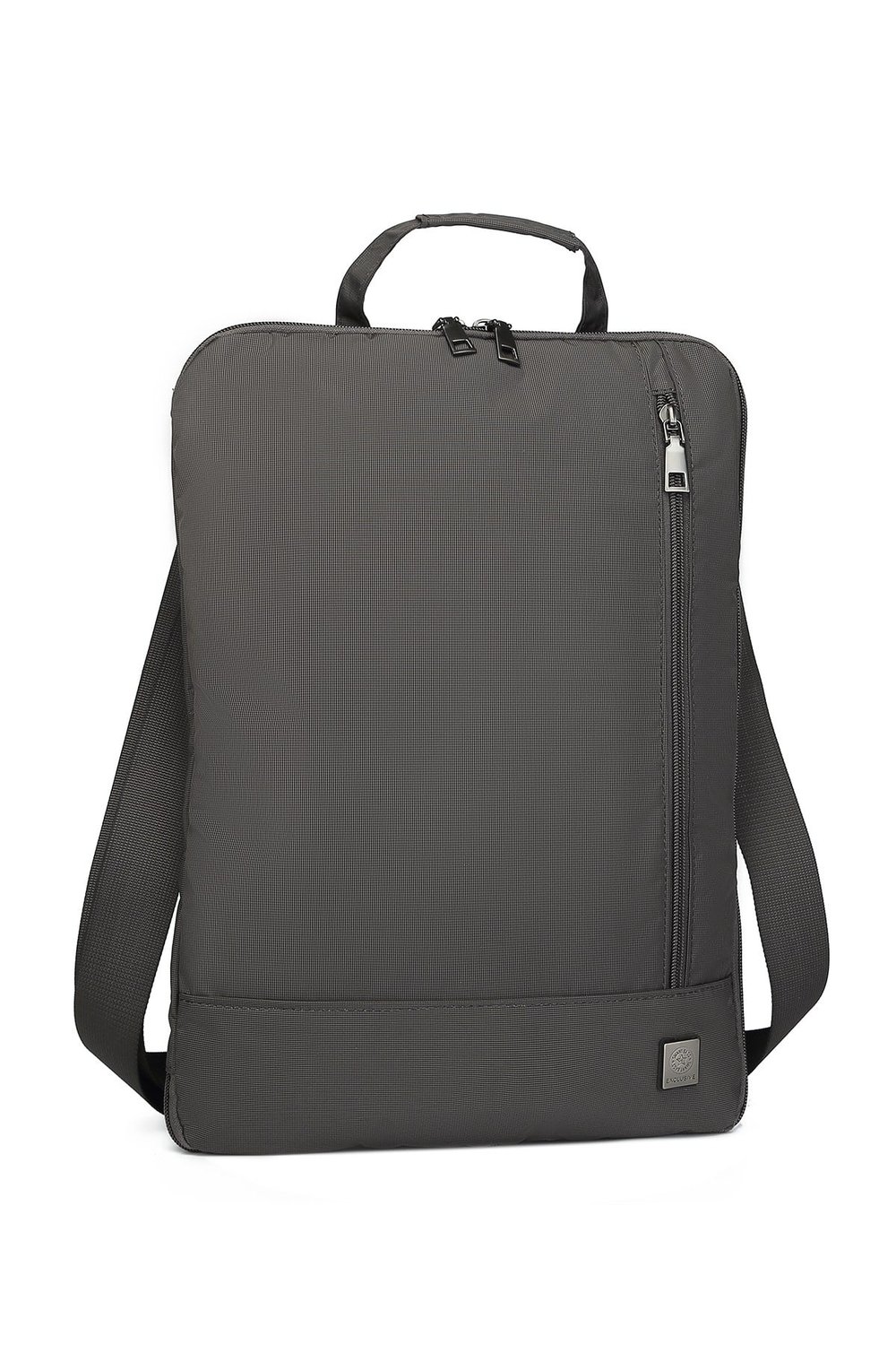 Smart 180 Derece Açılabilir Koruma Bölmeli 15,6 İnç Laptop El ve Omuz Çantası Koyu Kahve