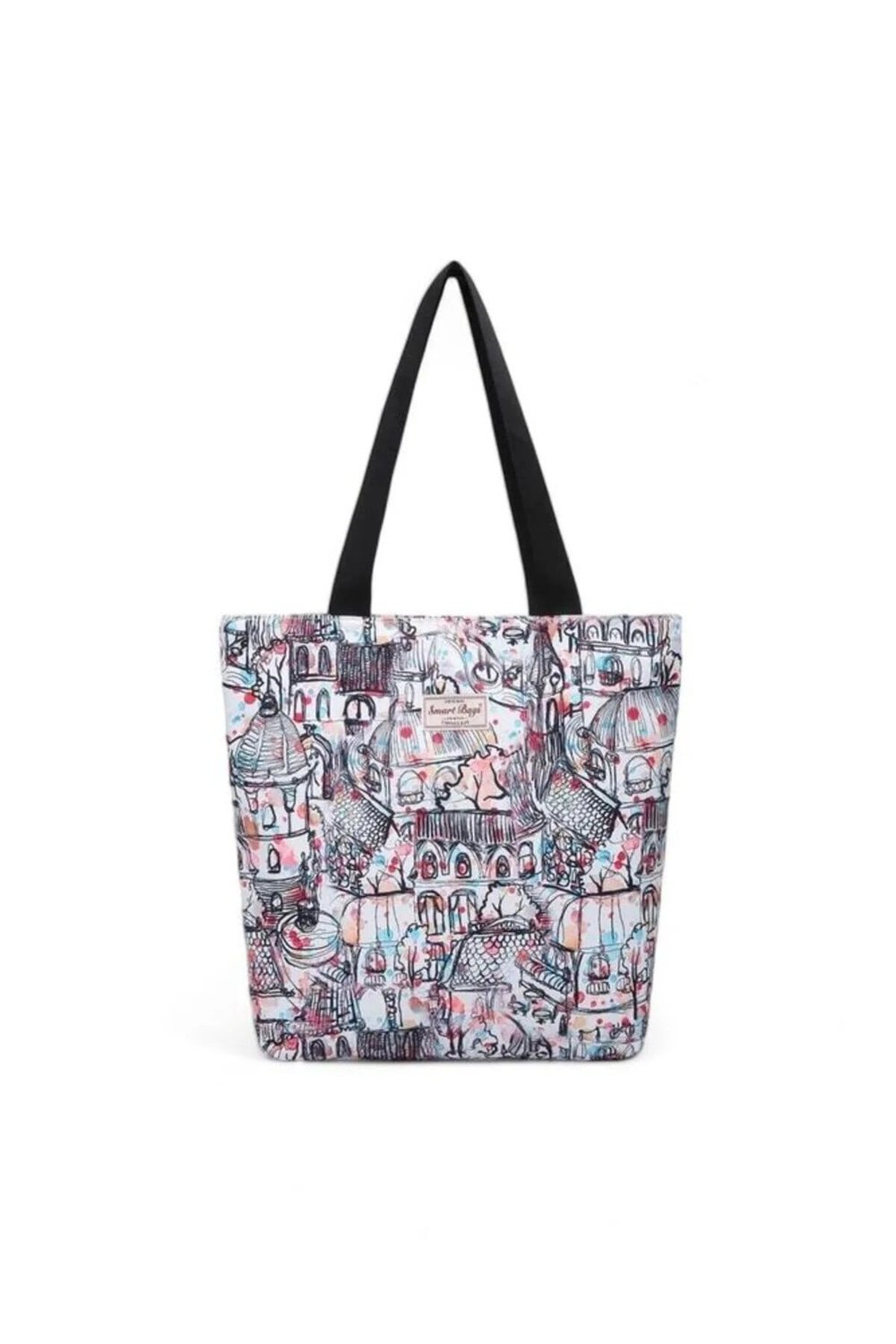 Smart Bags Printed Edition Kadın Günlük Hafif Kumaş Omuz Çantası Grafiti