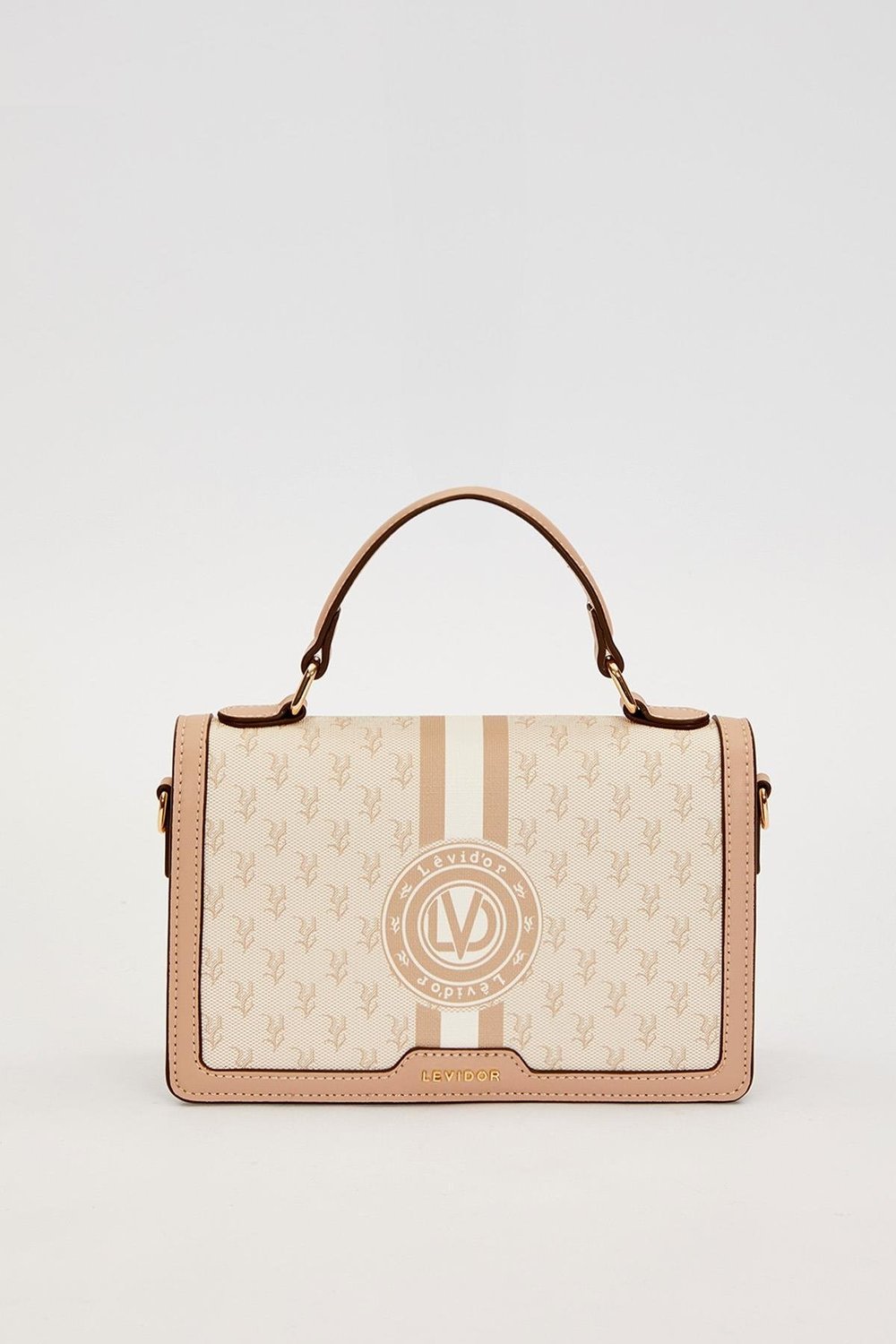 Vizon Logolu Monogram Desen El Çantası