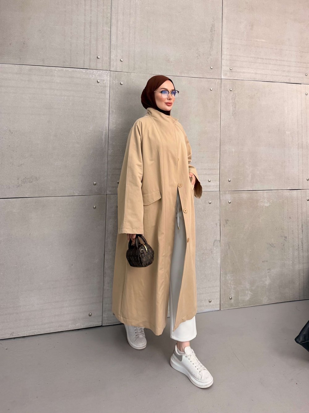 DELORA UZUN TRENCH CAMEL