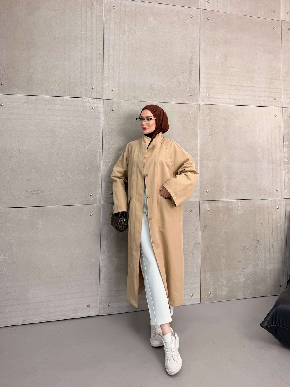 DELORA UZUN TRENCH CAMEL