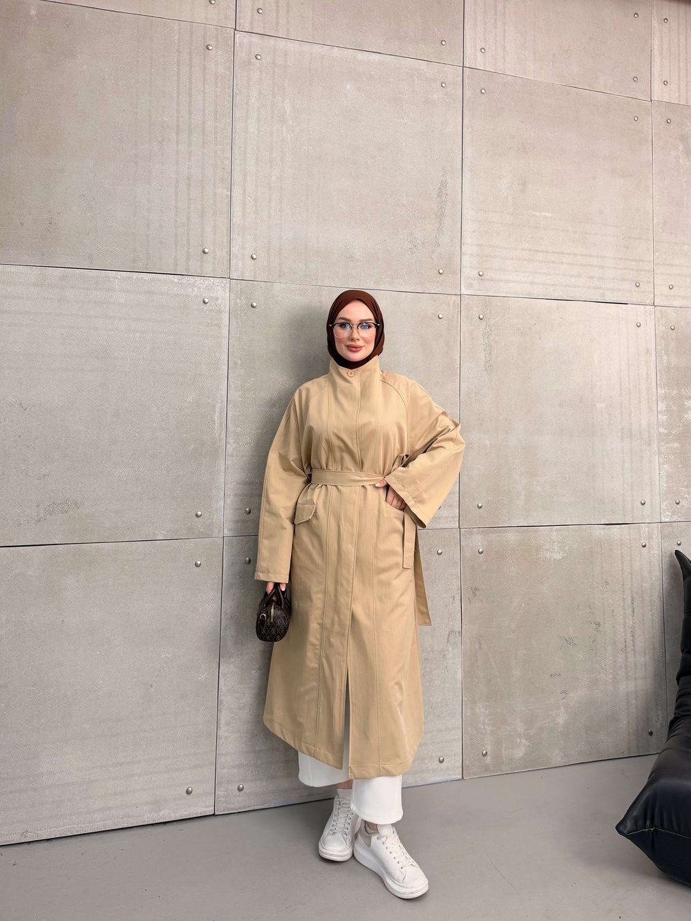 DELORA UZUN TRENCH CAMEL