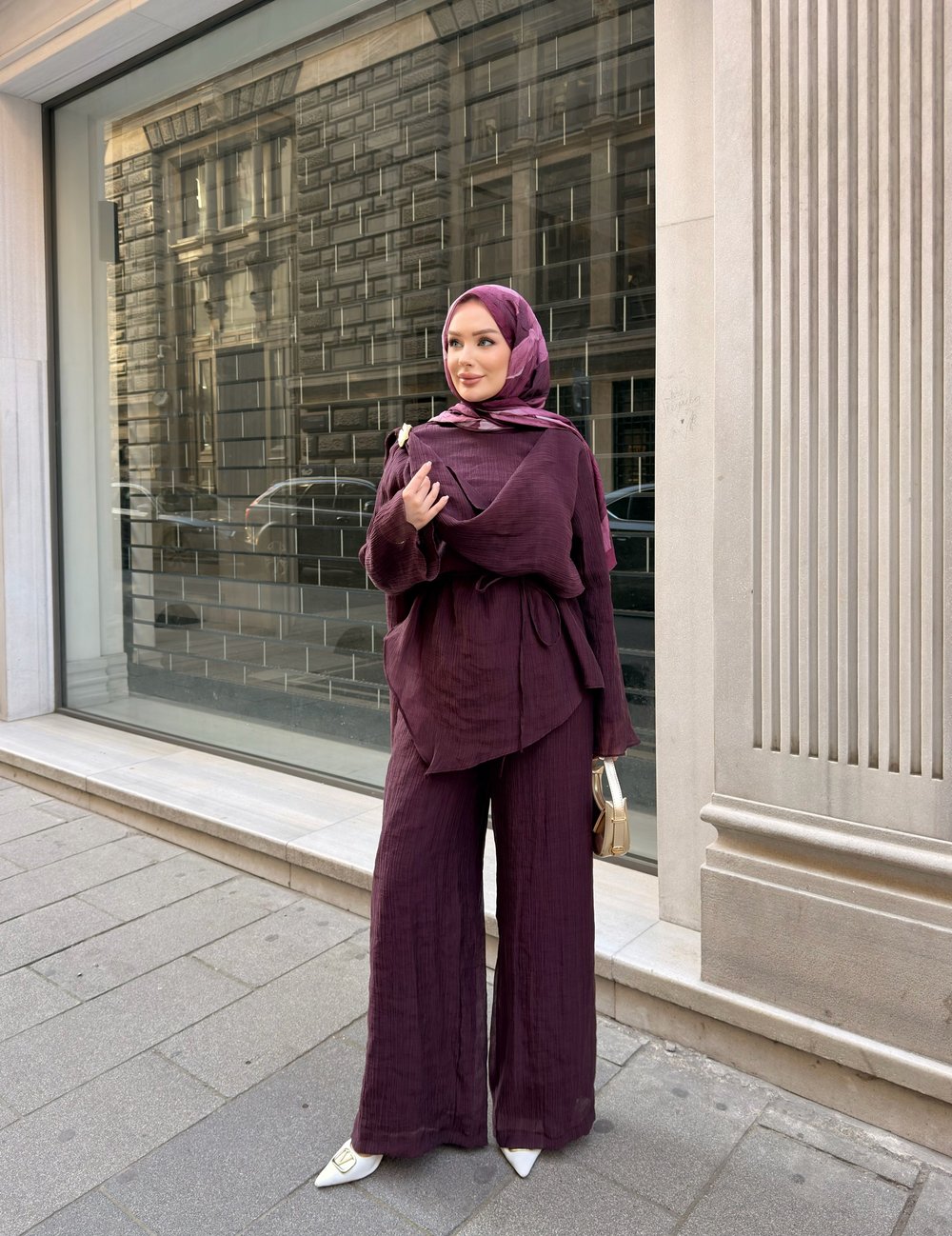 Godes Pantolonlu Takım | Bordo