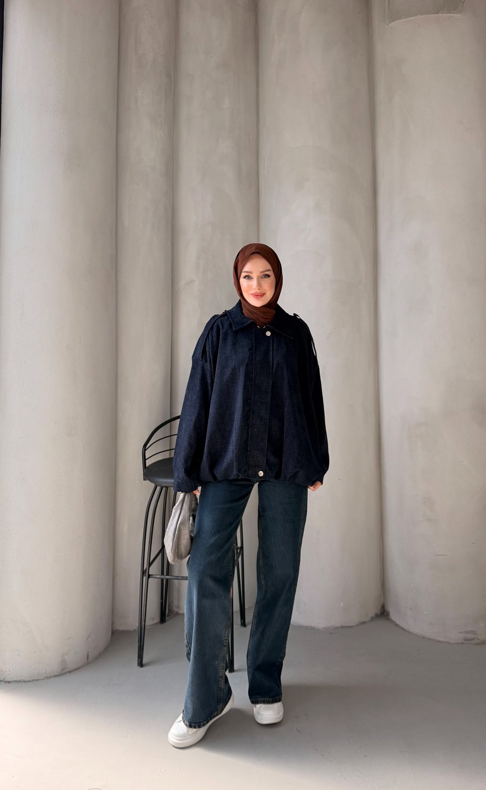MAREN KADİFE BOMBER CEKET LACİVERT