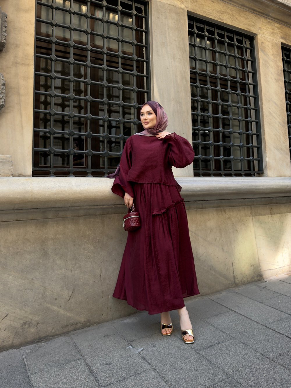 Monar Etekli Takım Bordo