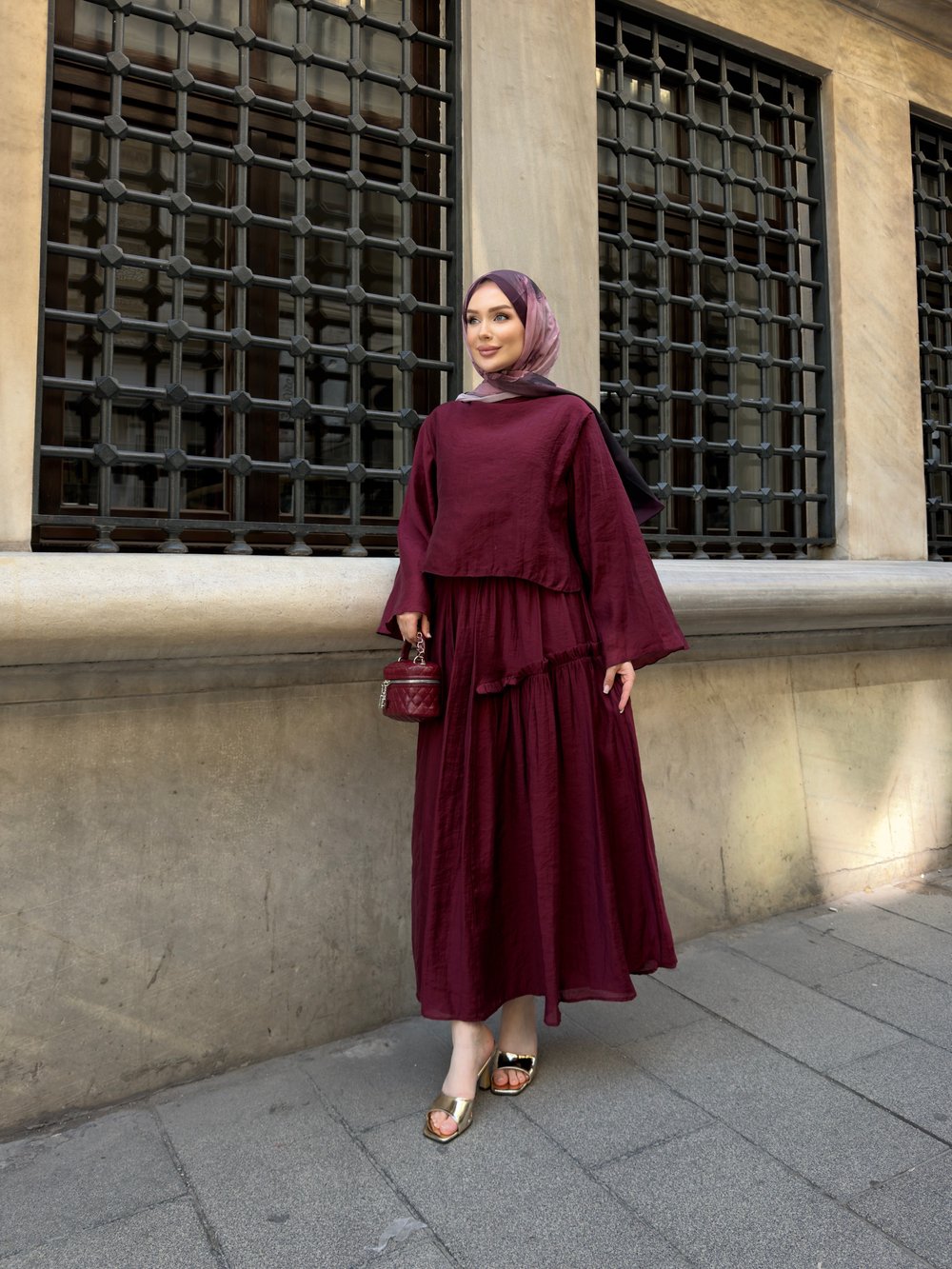 Monar Etekli Takım Bordo