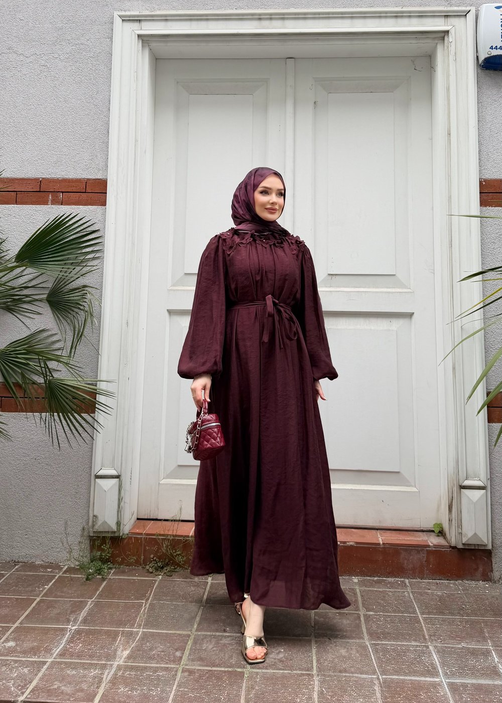 Navy Elbise | Bordo