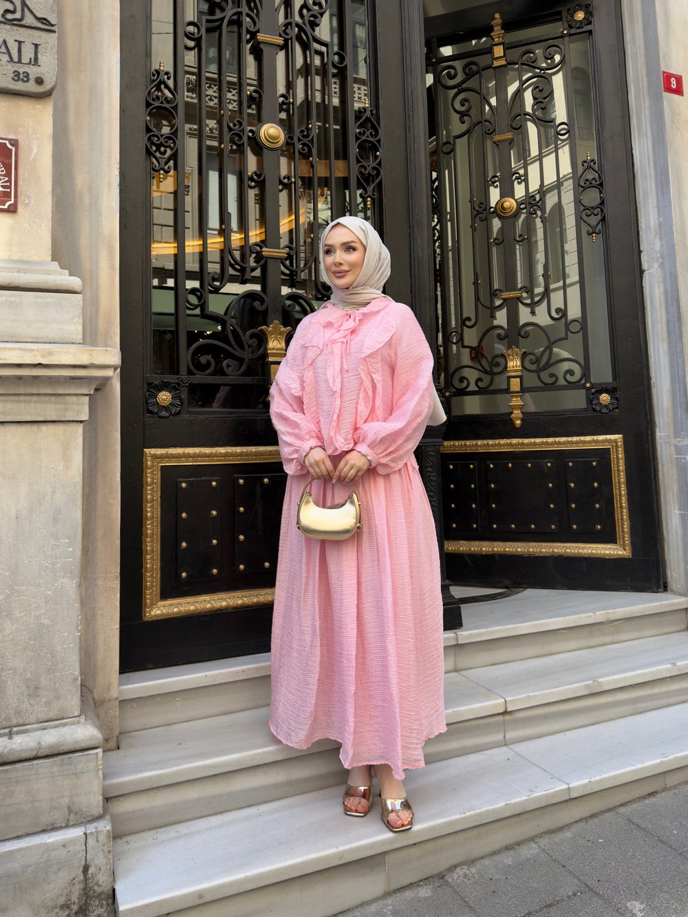 Orchild Fırfırlı Etekli Takım | Pembe