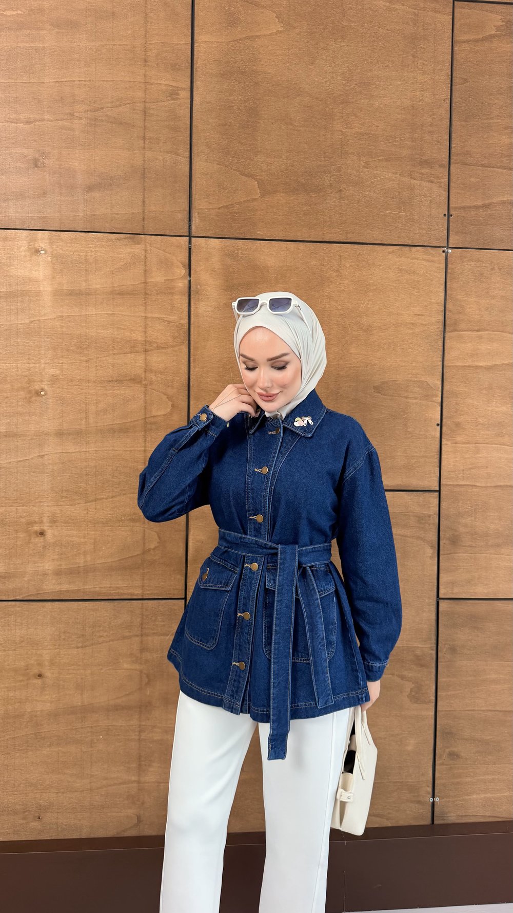 PREMİUM KOT CEKET LACİVERT