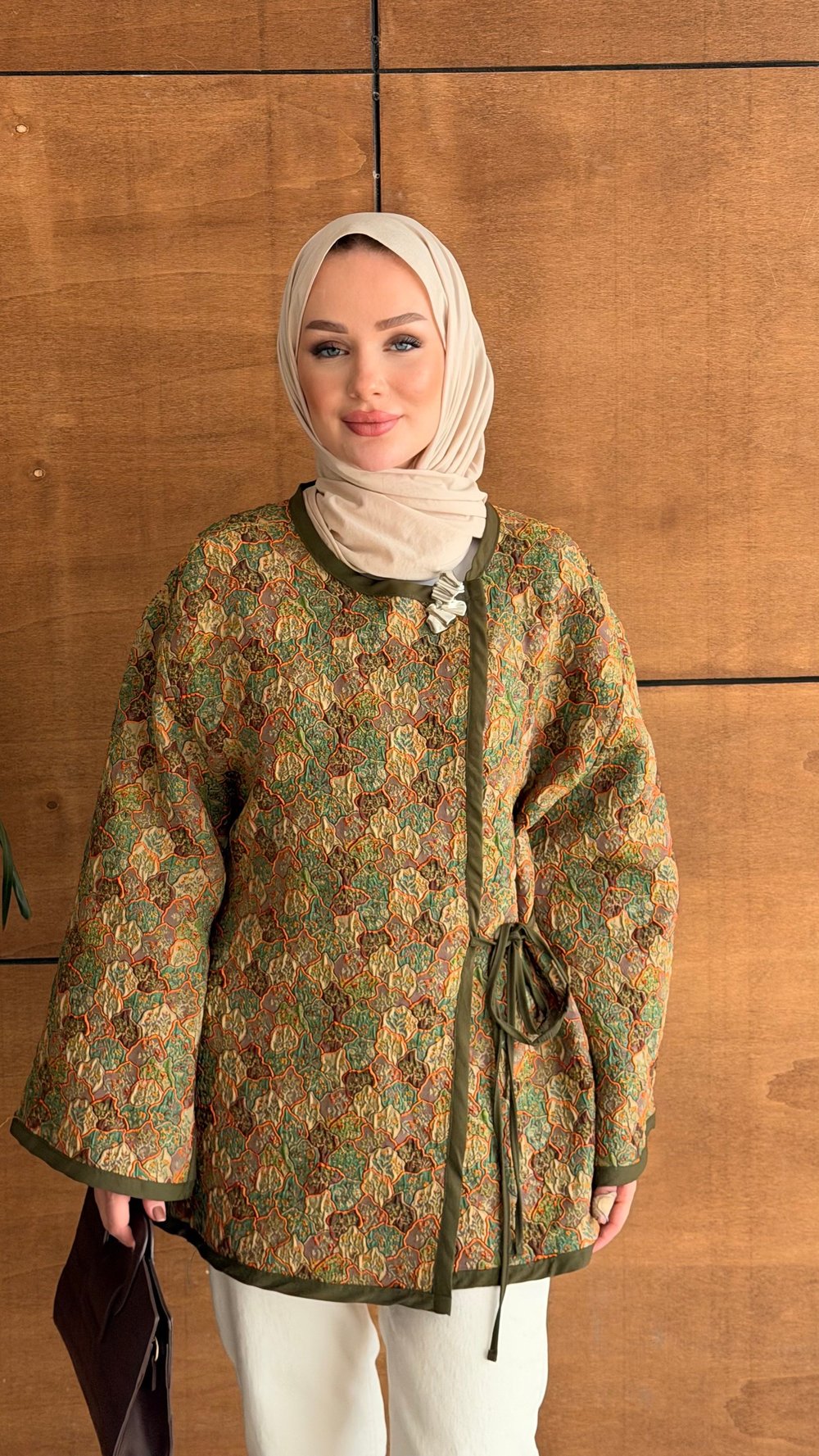 ROOS TASARIM CEKET BROŞ HEDİYELİ YEŞİL