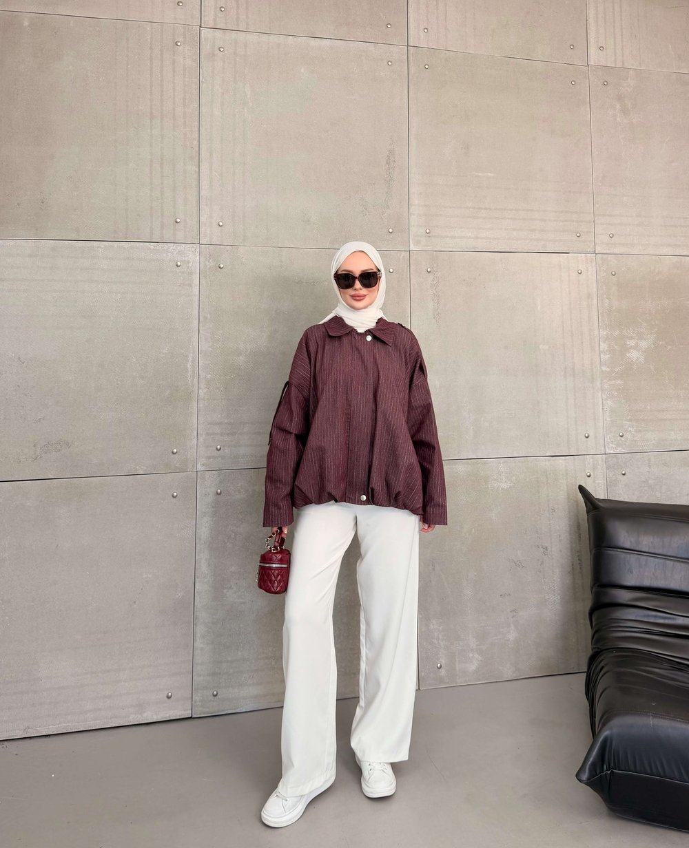 SESA GABARDIN BOMBER CEKET BORDO
