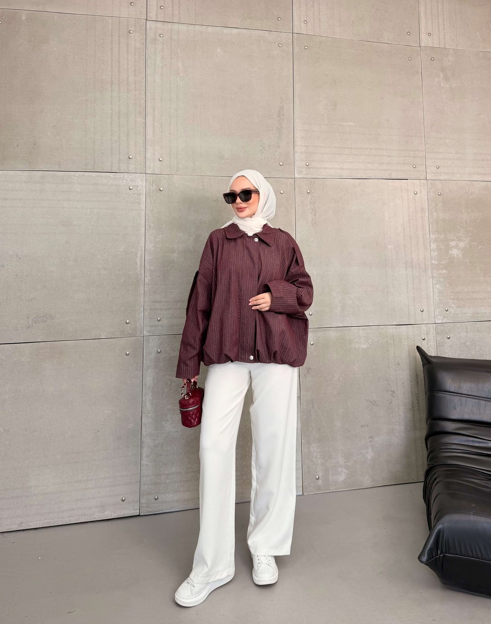 SESA GABARDIN BOMBER CEKET BORDO