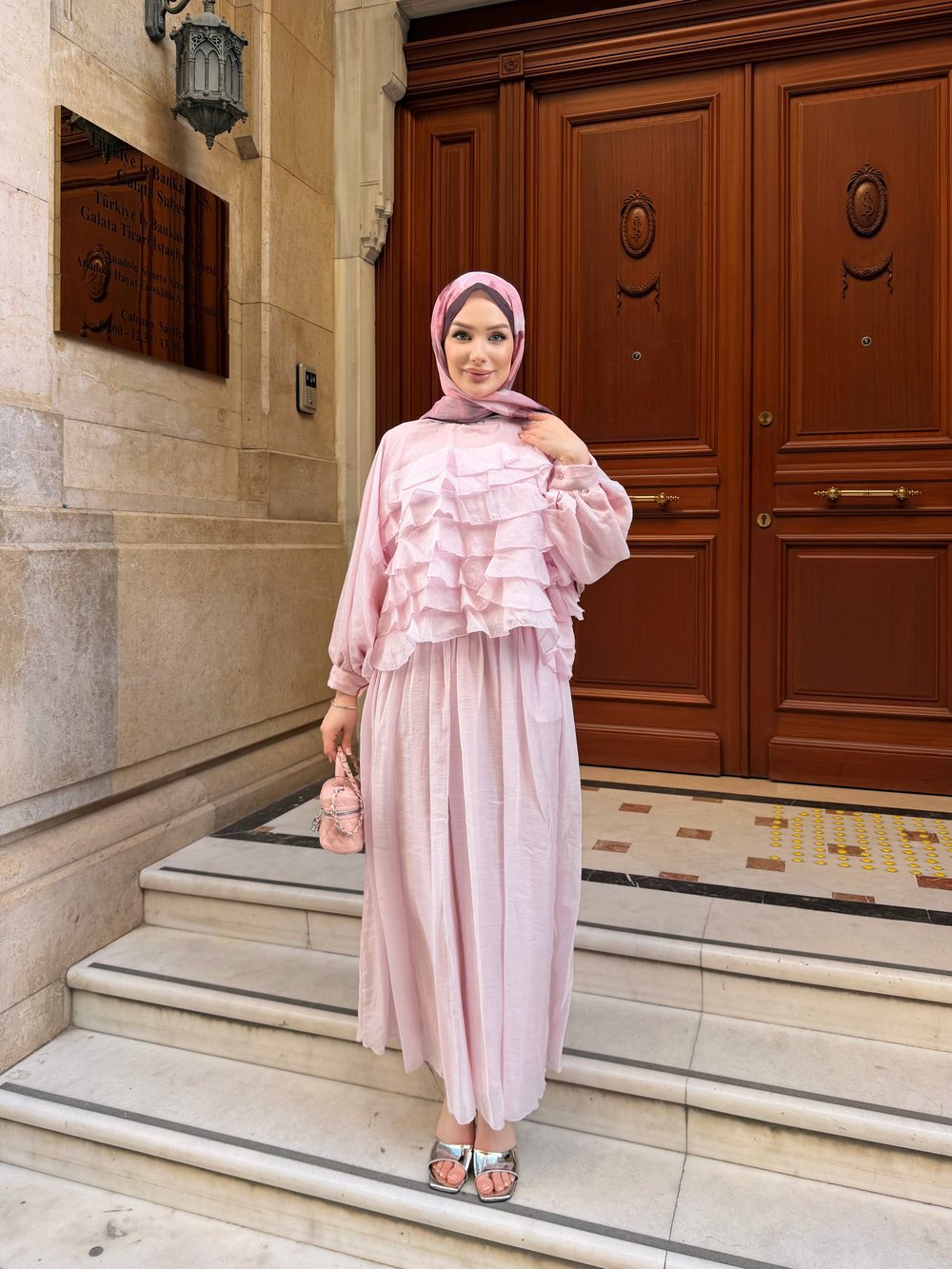 Swarski Etek Takım | Pembe