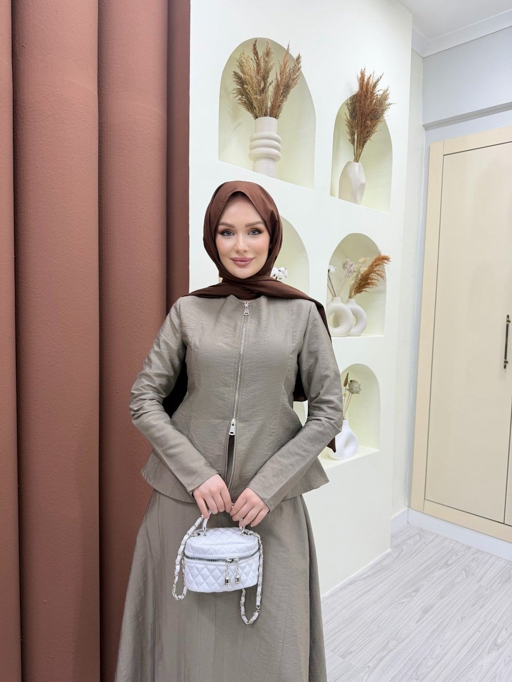 Velina Etekli Takım Vizon
