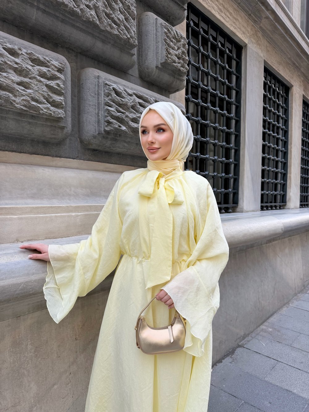 Vienna elbise sarı