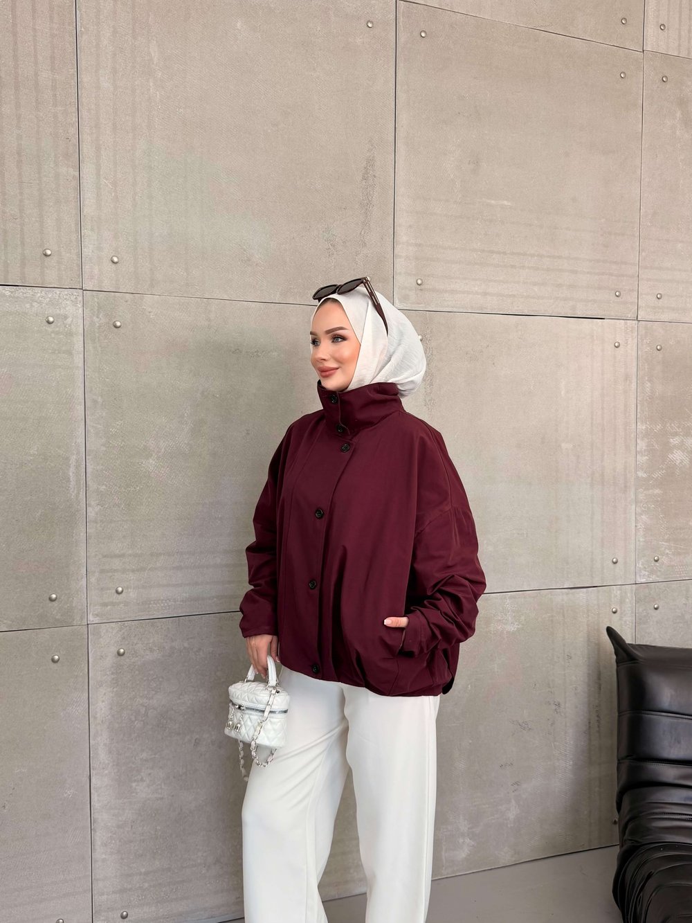 ZR MODEL BOMBER TRENC CEKET BORDO