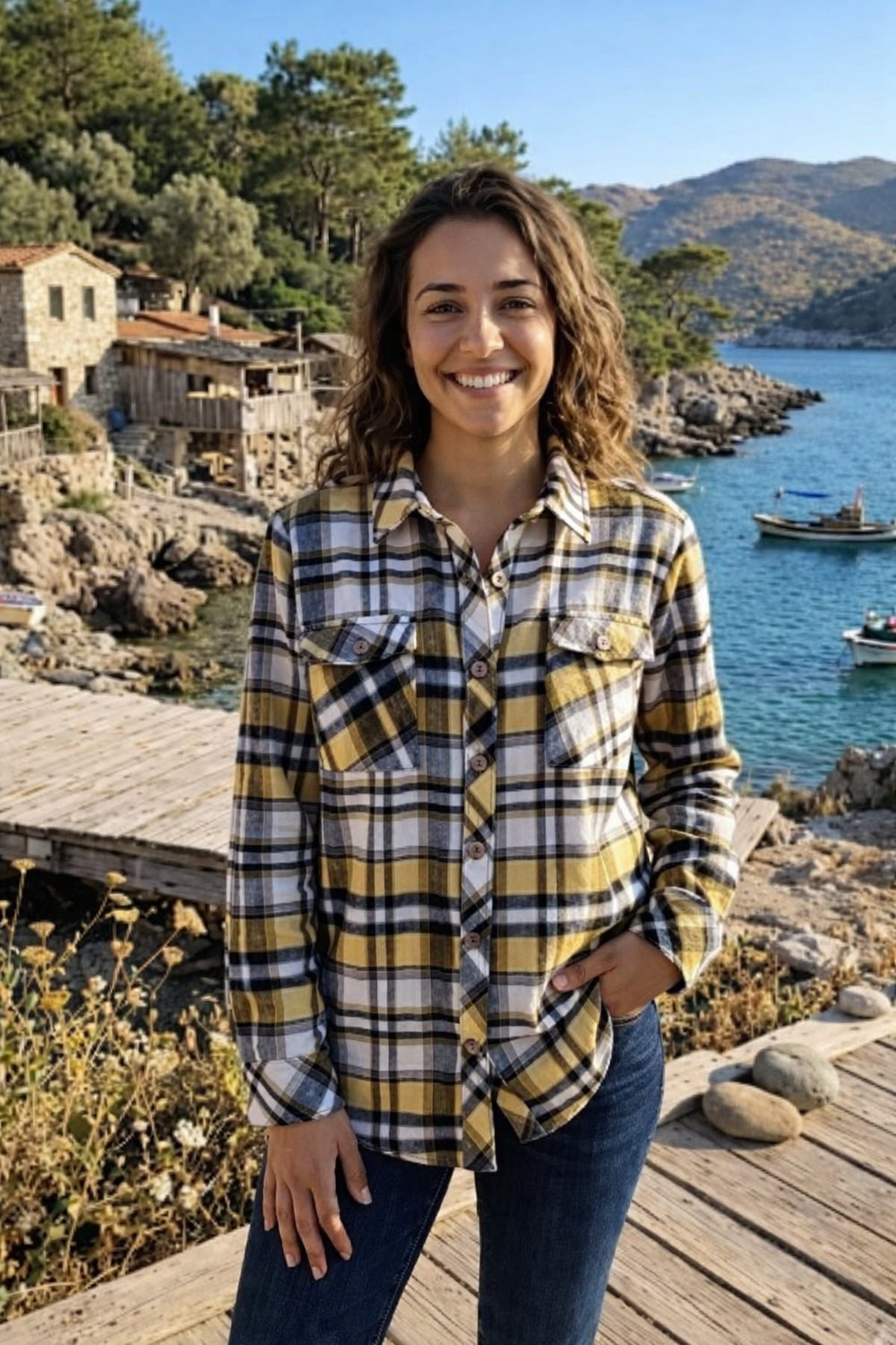 Desenli Oduncu Gömleği